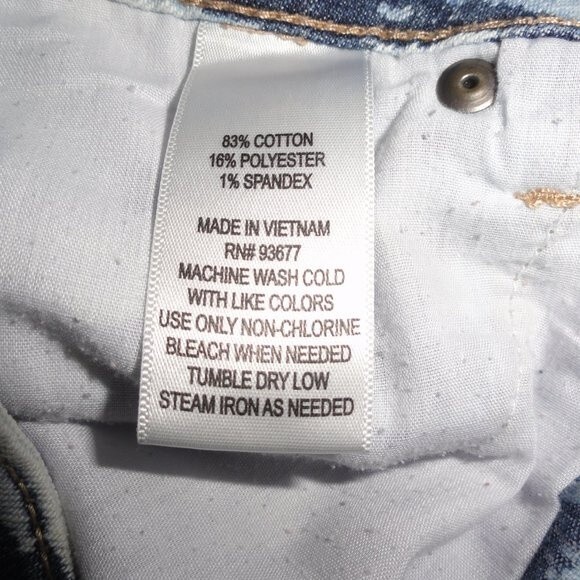 Tie Dye Capris Jeans Sz 7 - Picture 7 of 7